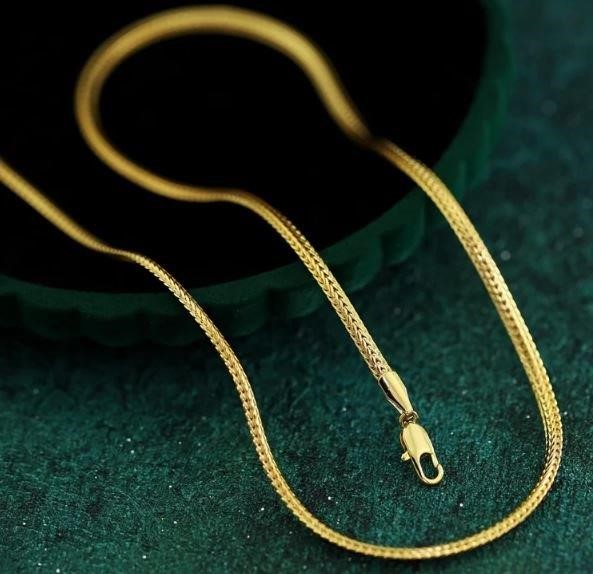 18k Italy Stamped Yellow Gold Filled  Chain-Quality Guarantee-50cm