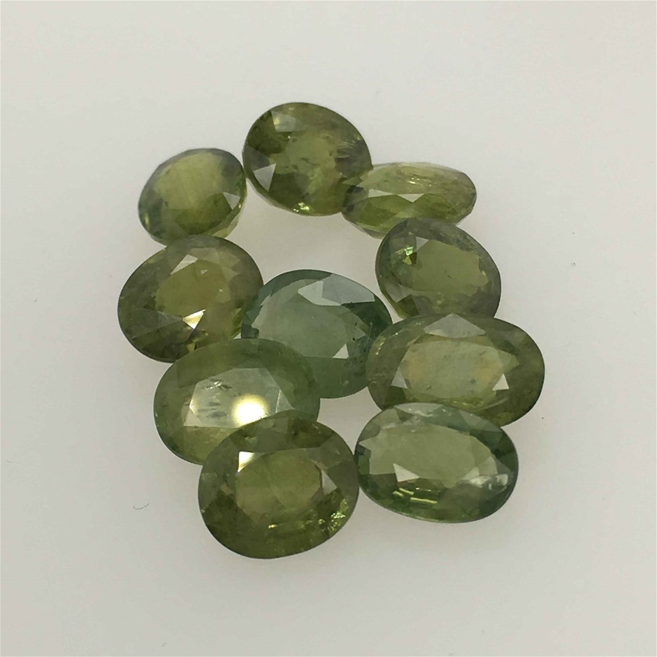 Ten Loose Sapphire, 14.04ct in Total