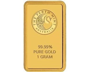 1g Perth Mint Gold Bar