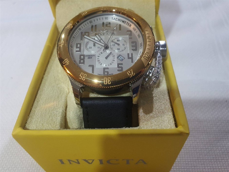 Invicta Watch Tachymeter Swiss Made New