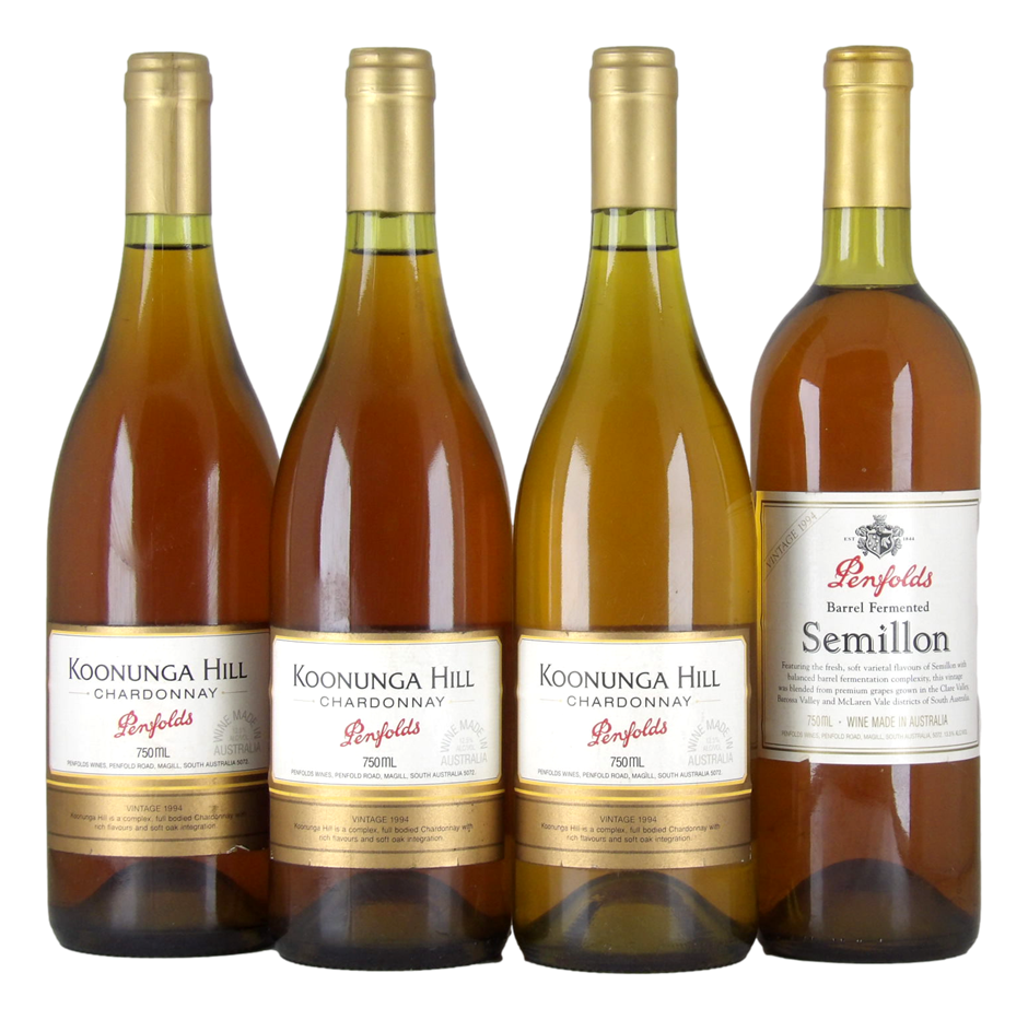Mixed Penfolds White Wine 1994 Pack (4x 750mL) SA