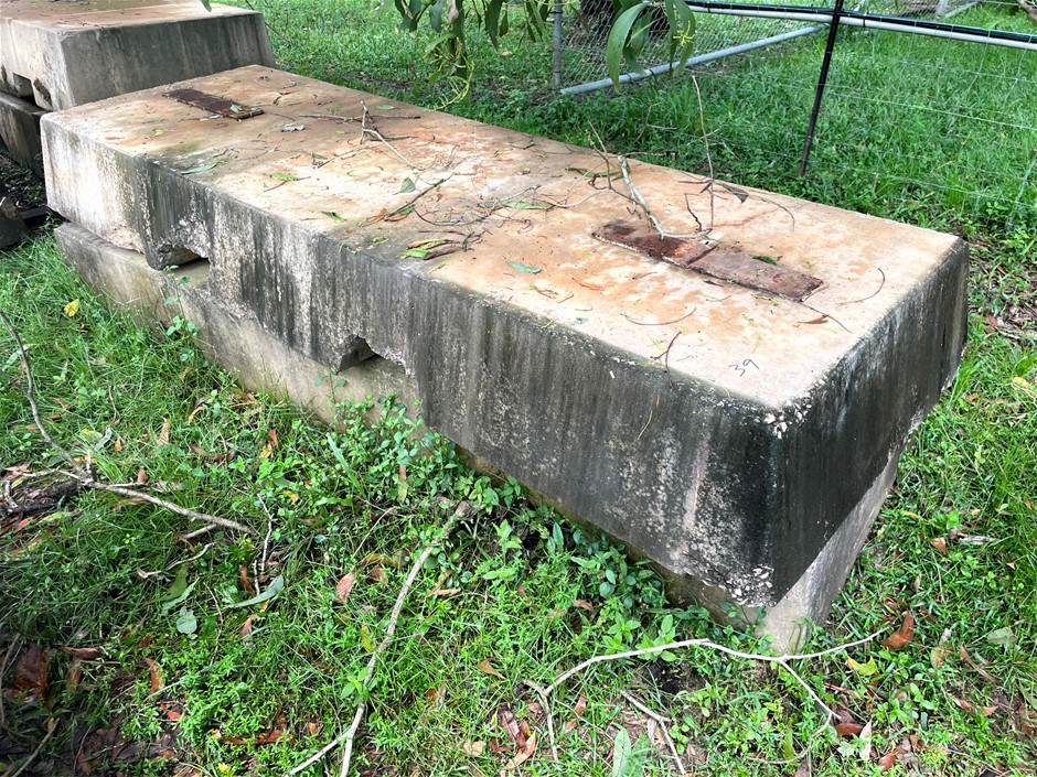 Precast Concrete Footings x2