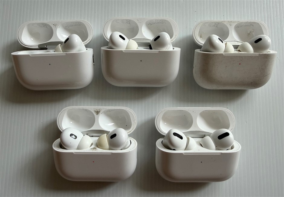 Apple AirPods Pro 2 Earbuds - For Parts (Lot of 5)