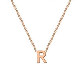 #1A 9K ROSE GOLD INITIAL 'S' NECKLACE 38+5cm