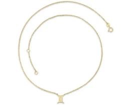 9K YELLOW GOLD CANCER ZODIAC NECKLACE 40-45cm