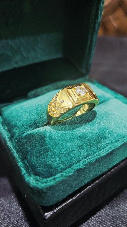 0.5ct GRA Moissanite white Brilliant Cut Ring