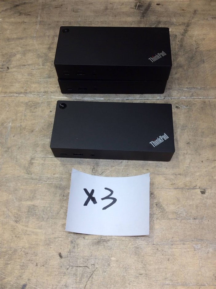 Lenovo DK1633 ThinkPad USB-C Dock (Lot of 3)