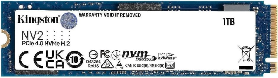 KINGSTON NV2 M.2 PCIe 4.0 NVMe 1TB, Solid State Drive. NB: Not In Original