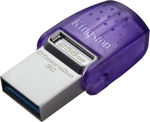 Kingston DataTraveler 256 GB USB 3.2 MicroDuo 3C Flash Drive