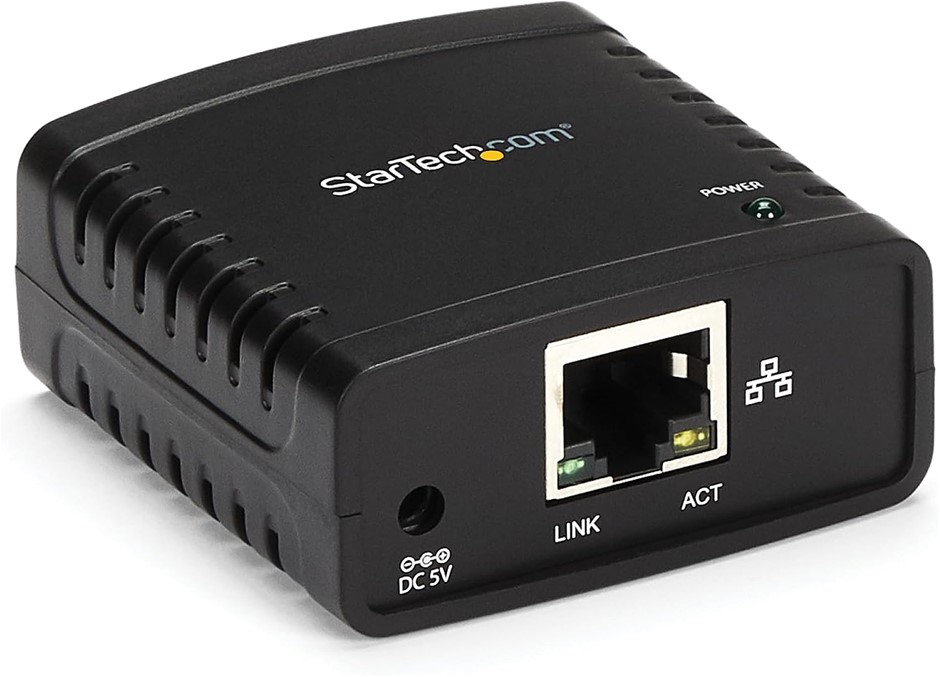 STARTECH 10/100Mbps Ethernet to USB 2.0 Network LPR Print Server (PM1115U2)
