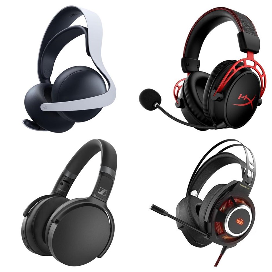 4 x Assorted Gaming Headset. 1 x PLAYSTATION Pulse Elite WIreless Headset.