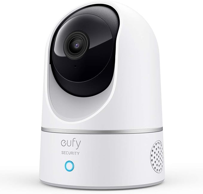 EUFY Security Solo IndoorCam P24, 2K, Pan & Tilt, Indoor Security Camera, W