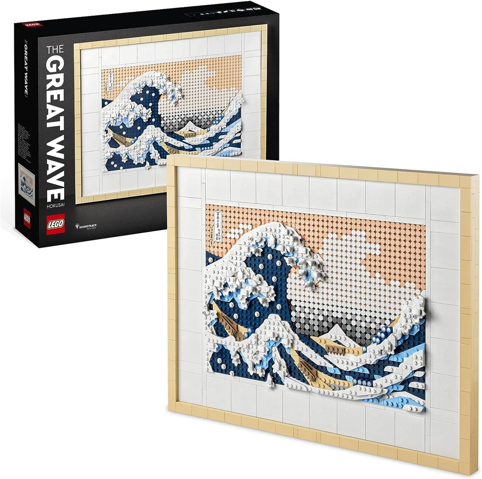 LEGO Art Hokusai - The Great Wave 31208 Building Kit. NB: Slightly damaged