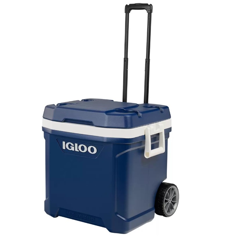 IGLOO Maxcold 58L Wheeled Cooler. NB: Has been used, not in original box, t