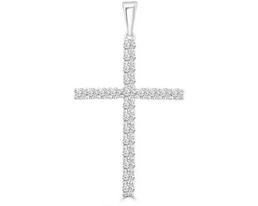 9K WHITE GOLD 0.50CT HI I1 DIAMOND PENDANT