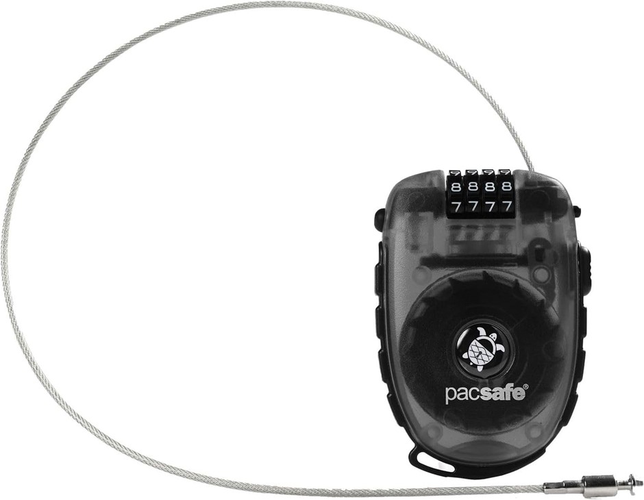 PACSAFE Retractasafe 250 4 Dial Retractable Cable Lock.