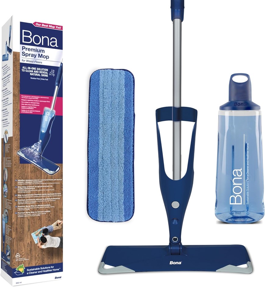 BONA Hardwood Floor Spray Mop, Includes 28.75 oz. Cartridge. NB: Minor Use.