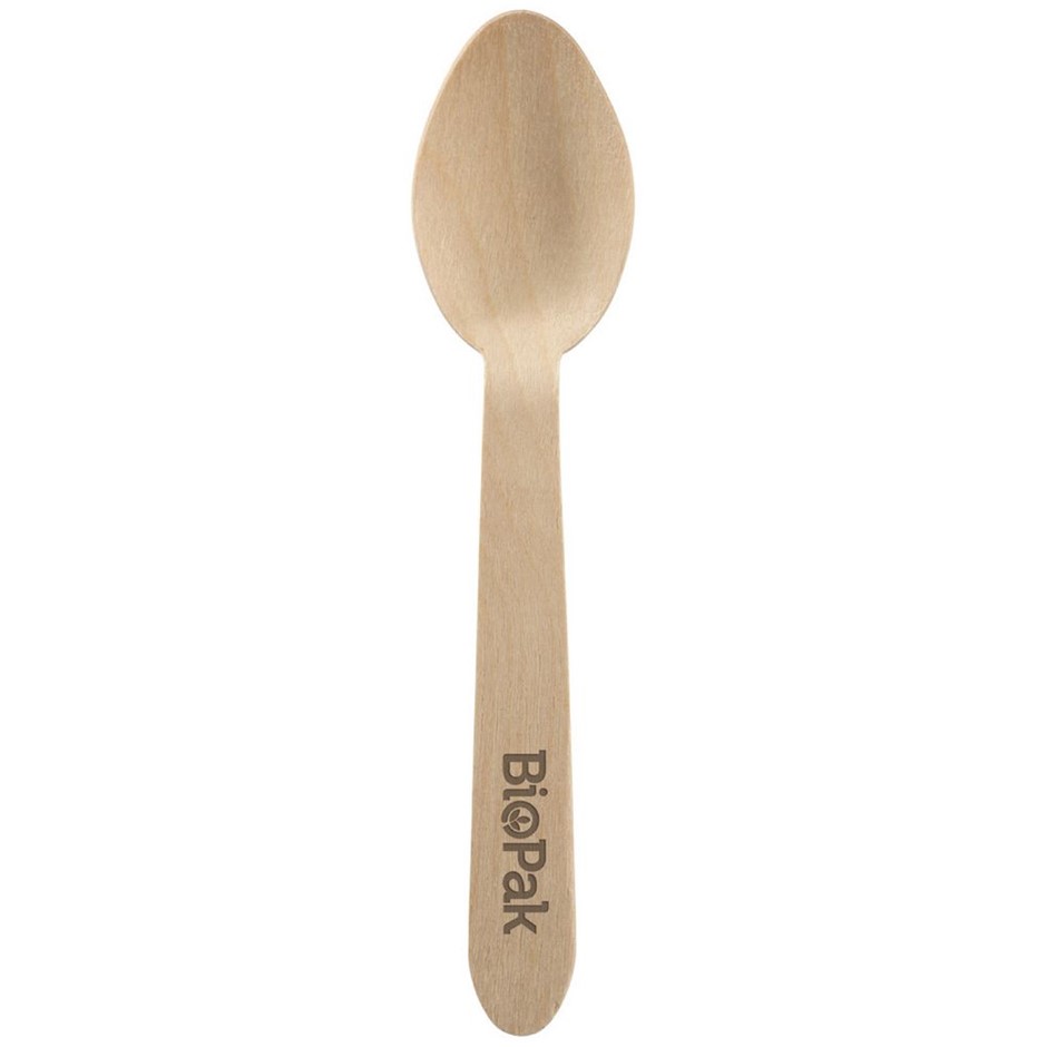 7 x Box of 400pc BIOPAK Wooden Spoons.