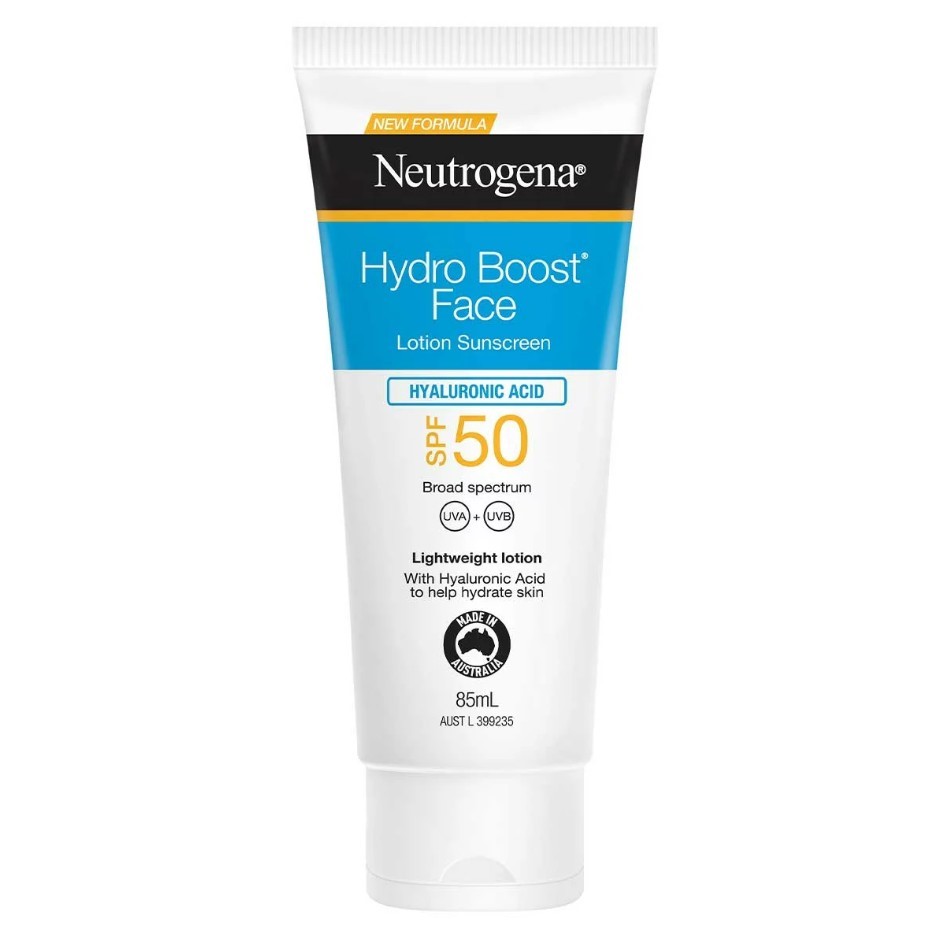 2 x NEUTROGENA Hydro Boost Face Sunscreen Lotion, 85ml.