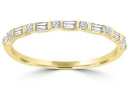 9K Yellow GOLD 0.15CT HI I1 DIAMOND RING