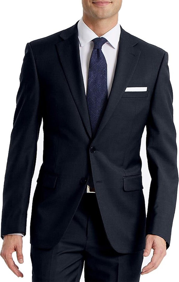 CALVIN KLEIN Men's X Slim Fit Stretch Malbin Suit Jacket, Size 38 Short, 98