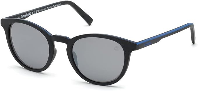 TIMBERLAND Polarized Sunglasses, 50-21-145, Black/Blue (02D), TB9197. Buye