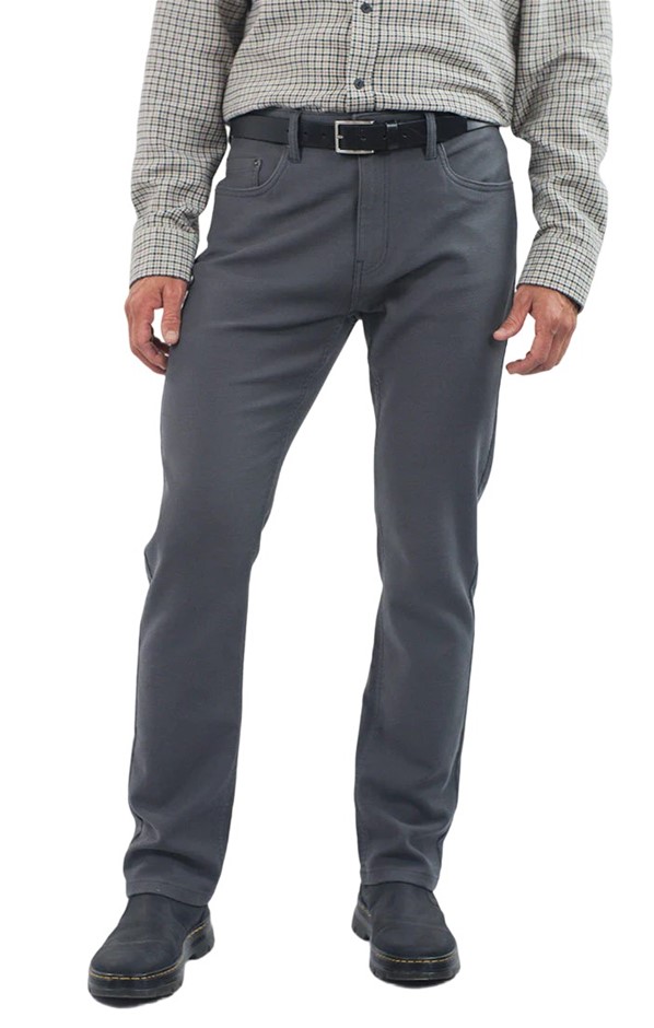 JACHS Men's Straight 5-Pocket Flex Pant, Size 42x32, 75% Cotton, Slate Grey