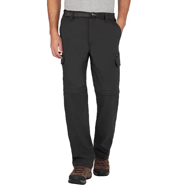 RIDGE POINT Men's Convertible Pants, Size M (Length 32"), Cotton/Nylon, Cha