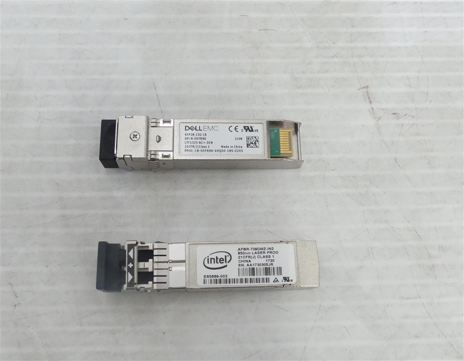 Box of Dell Assorted Model Transceiver Module Approx. Includes: