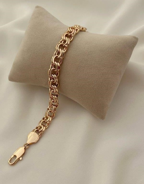 18K/Italy Gold Filled Bracelet -(Stamped 18K/Italy)-Warranty Quality