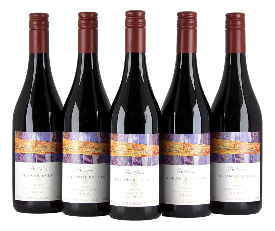 Leeuwin Estate Art Series Shiraz 2020 (5x 750mL) Margaret River