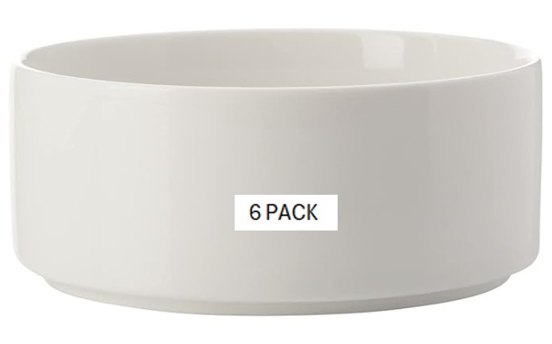 MAXWELL & WILLIAMS Epicurious Ramekin, White, 12 x 5 cm Size (Pack of 6)