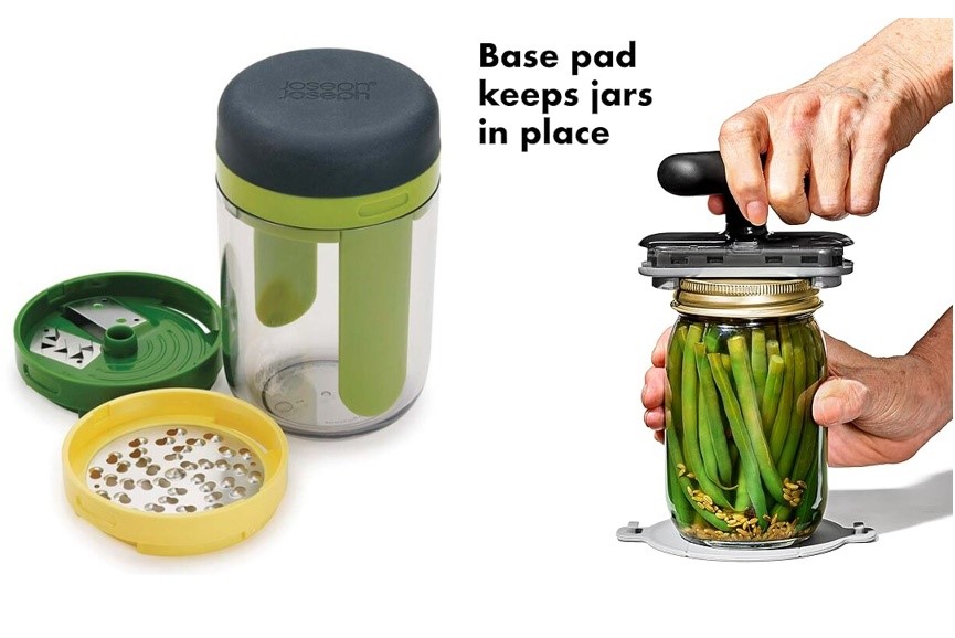 BUNDLE of 2: JOSEPH JOSEPH Spiro Spiralizer (Damaged Packaging) + OXO Jar O