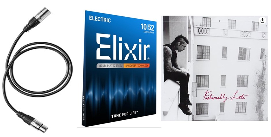 BUNDLE of 3: ELIXIR STRINGS Electric Guitar Strings (NANOWEB, .010-.052) +
