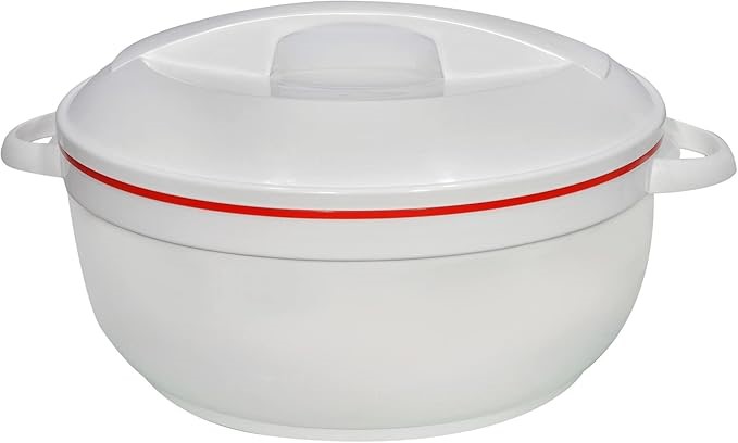 THE HOUSE OF FLORENCE Celebrity Red Line Insulated Food Warmer, White, 16 L