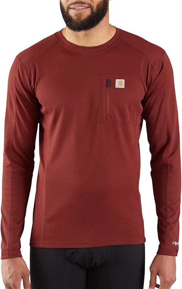 CARHARTT Men's Base Force Midweight Tech Thermal Base Layer Long Sleeve Shi