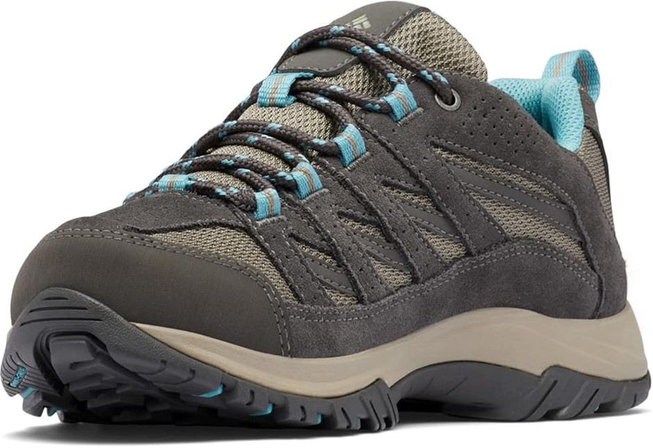 COLUMBIA Women's Crestwood Waterproof Hiking Shoe, Kettle, Dark Grey, Size