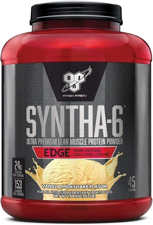 BSN Syntha 6 Edge Ultra Premium Lean Muscle Protein Powder, Vanilla, 1.64kg
