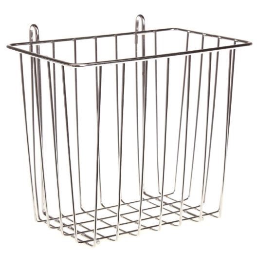 6 x MAINONE Bathroom Chrome Storage Wire Baskets, 14.0 (D) x 21.0 (W) x 19.