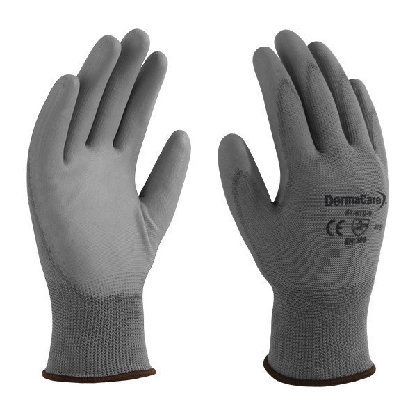 36 x DERMA CARE Multi-Purpose Light Weight Gloves Size M, Machine Knit Nylo