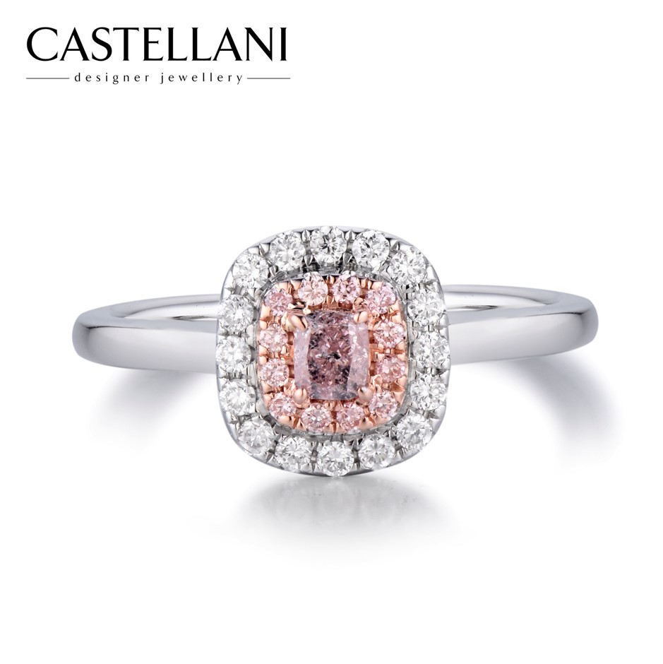 0.52tcw Fancy Pink Diamond Gold Ring