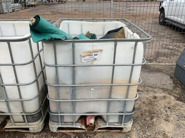 IBC Containing Assorted Lay Flat Hose