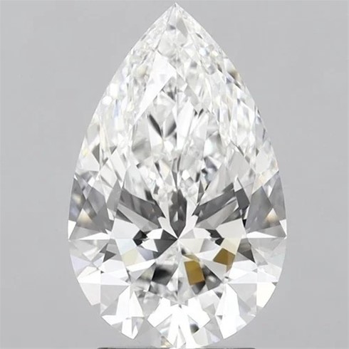 0.20 Carat white pear shape diamond valuation $1,023
