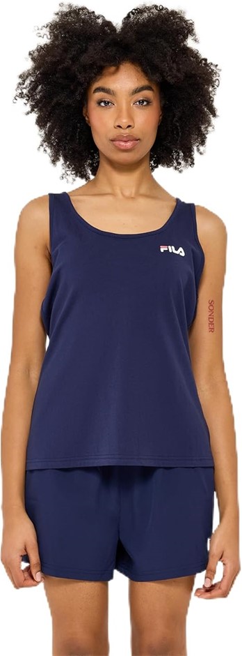 FILA Women's Amy Tank Top, New Navy, Size L. RRP: $40. Buyers Note - Disco
