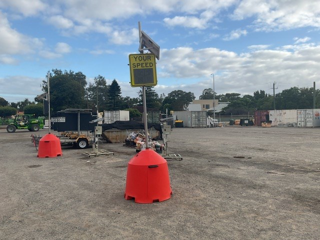 Solar Powered Road Speed Sign