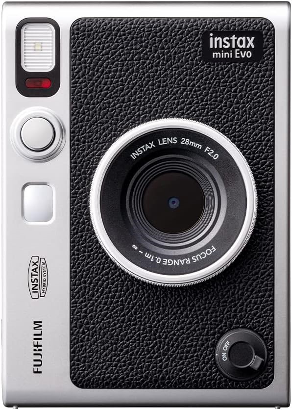 INSTAX Mini EVO Instant Camera Black (USB-C). NB: Minor Use.  Buyers Note -