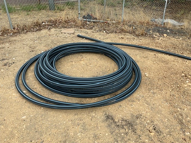 <p>50mm Blue Poly Pipe</p>