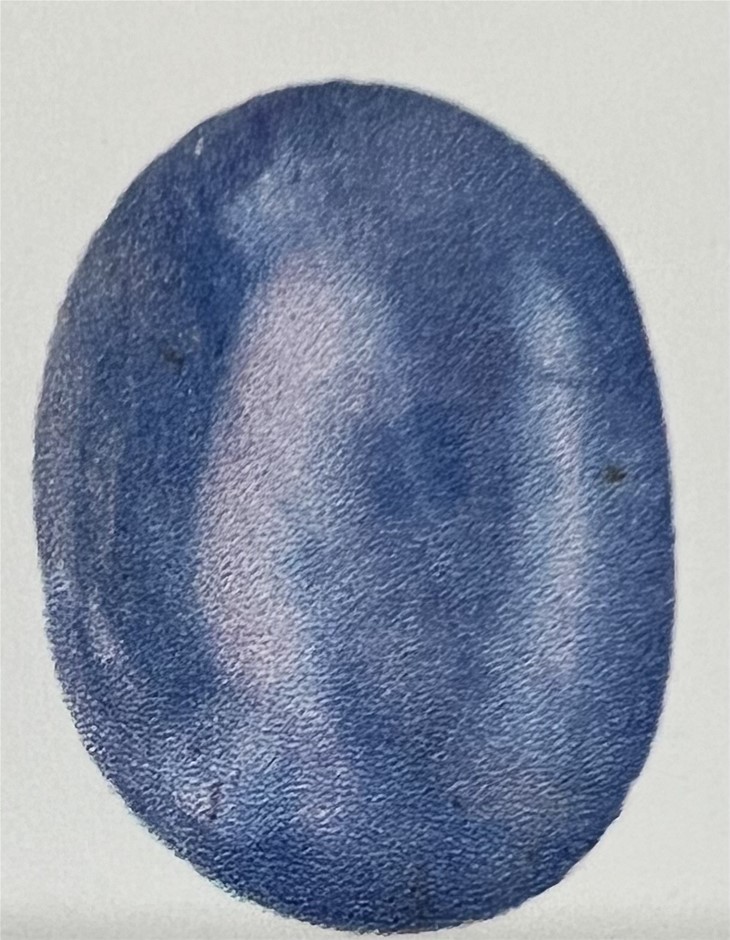 6.34 carats Star Sapphire from Madagascar certified