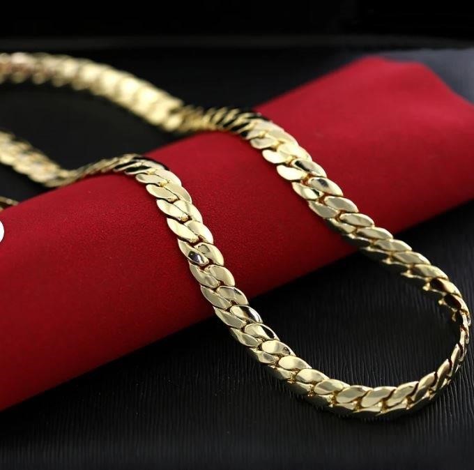 18KGold Filled/Italy Stamped Chain Yellow 8mm-55cm