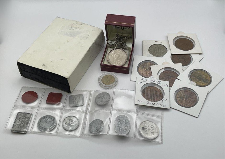 Approx. 22 x Asstd AU Commemorative Medal & Miscellaneous Coins/Tokens